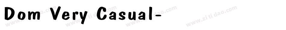 Dom Very Casual字体转换